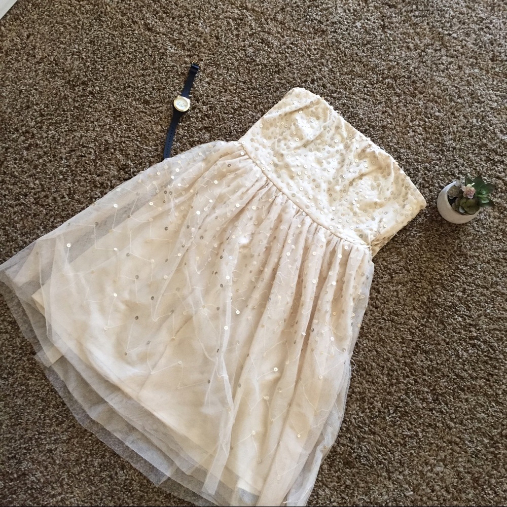 Forever 21 Lace Strapless Dress