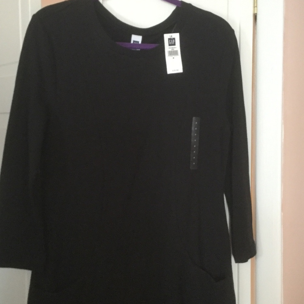 Gap black knit dress