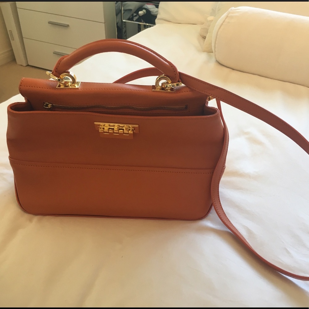 Zac Posen Orange Satchel- like new!