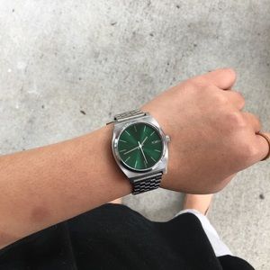 nixon time teller all silver