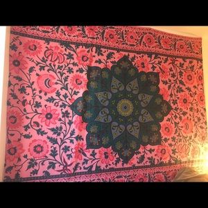 Urban Outfitters Tapestry Pink Boho Hipster