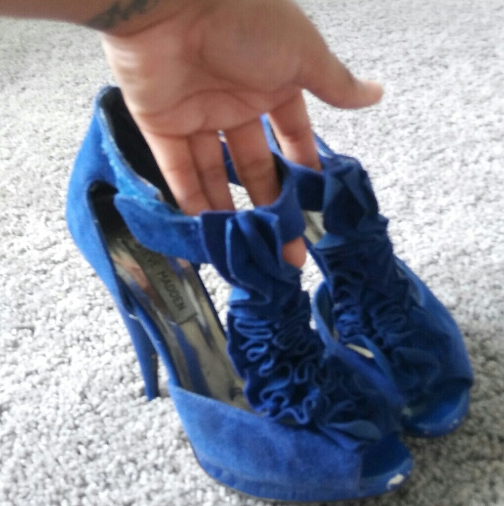 Royal blue heels