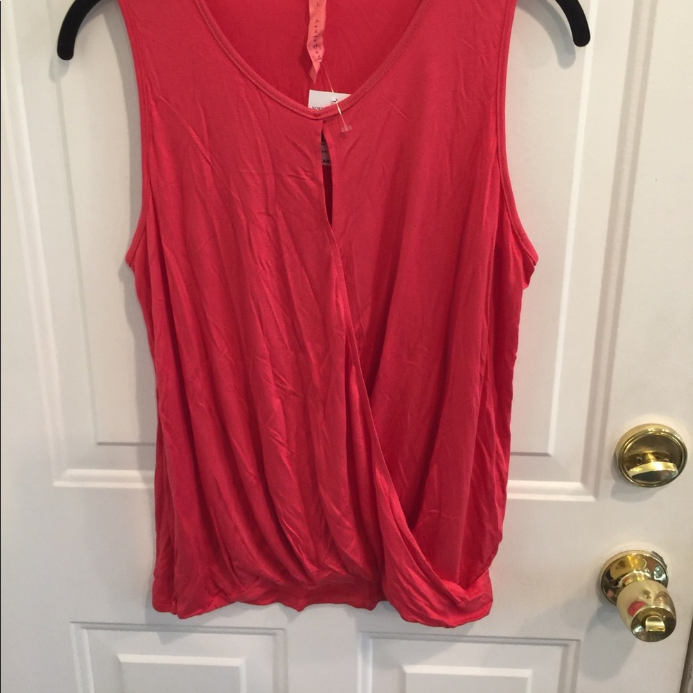 NWT Eight Sixty Sleeveless Wrap Top Large