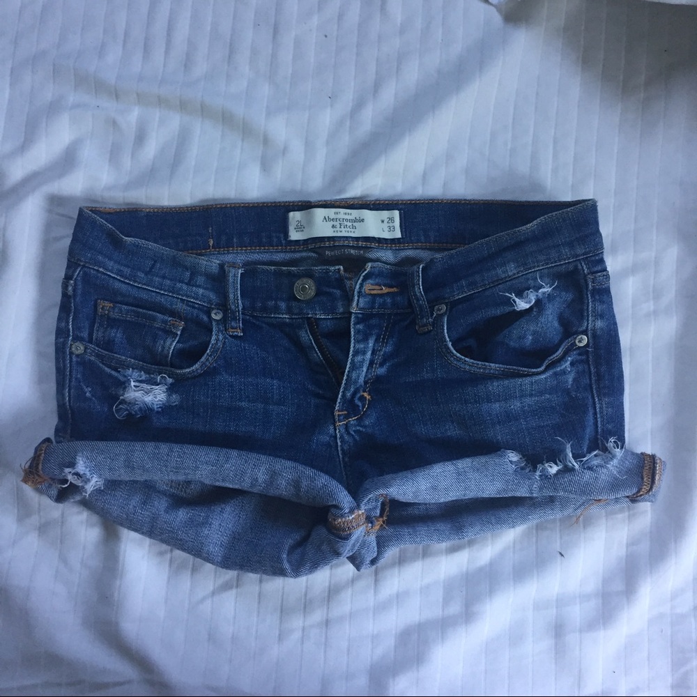 Abercrombie and fitch denim shorts