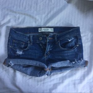 Abercrombie and fitch denim shorts