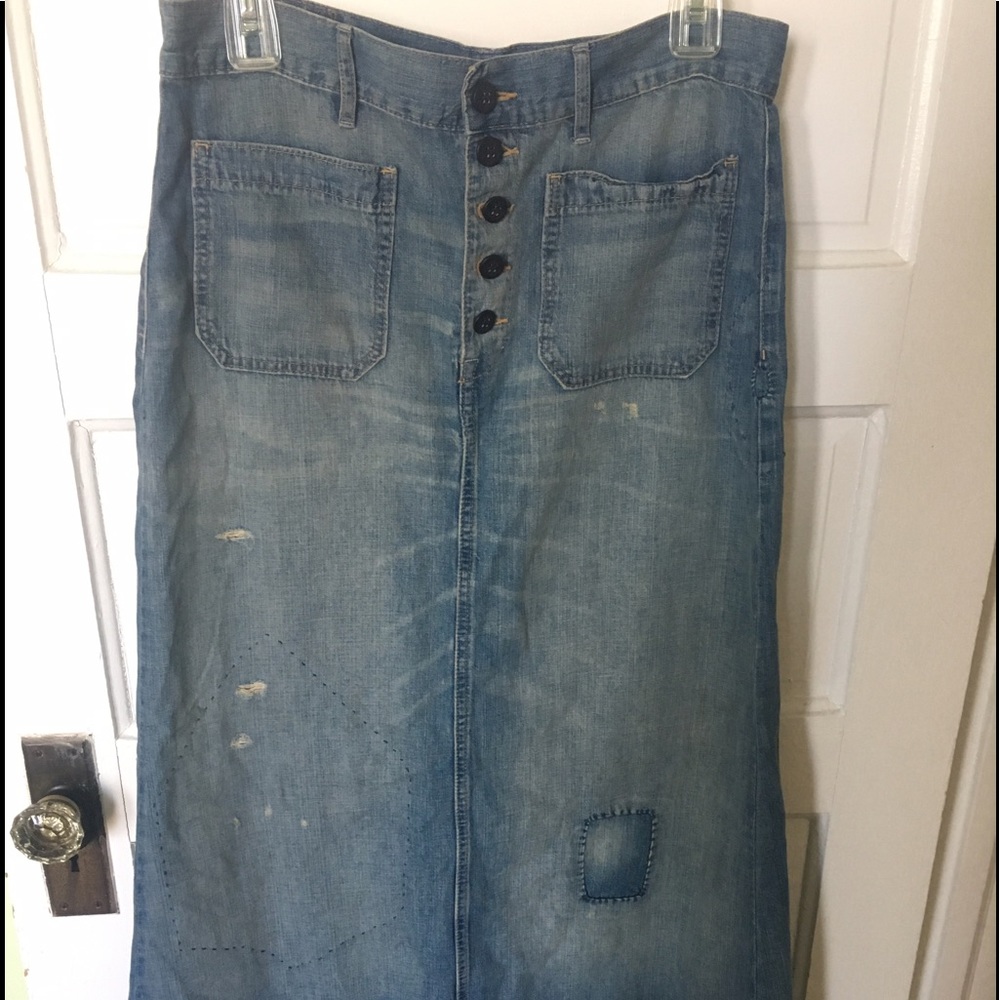Denim&Supply Ralph Lauren Long Jean Skirt