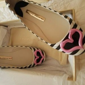 Sophia Webster Miami Stripe Flats NIB
