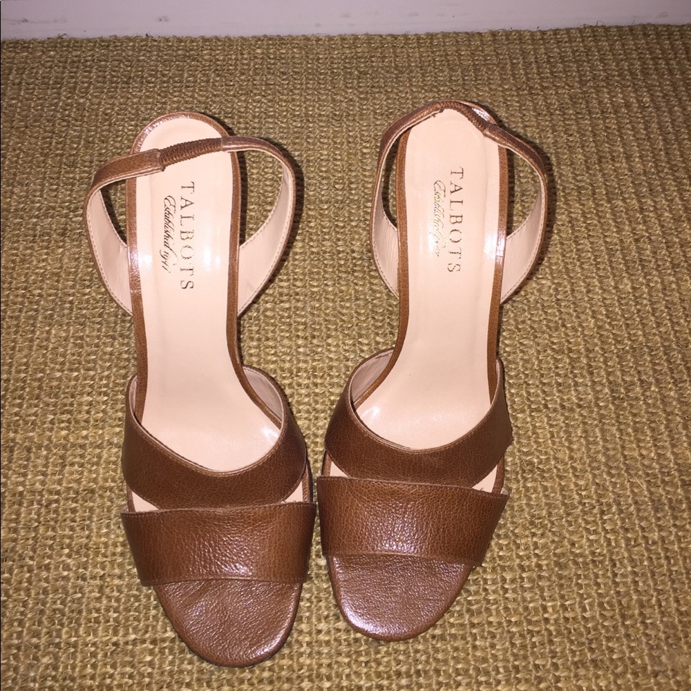 Talbots Chunky Heel Open-Toe Sandals