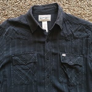 Urban Outfitters Western black button up