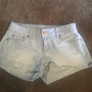 Light denim shorts