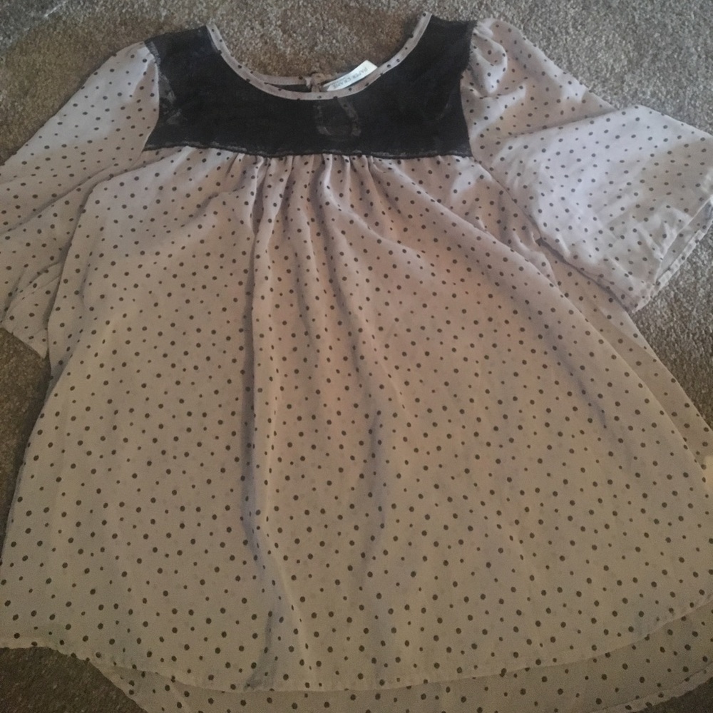 Polka dot blouse