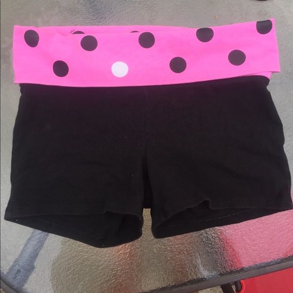 Pink Victoria's Secret yoga shorts - Picture 2 of 3