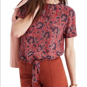NWT silk Madewell Shirt