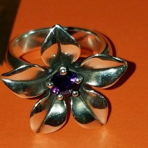 James Avery Amethyst Flower Ring