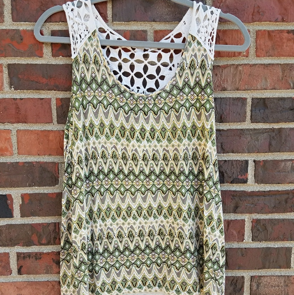 Crochet lace tank top