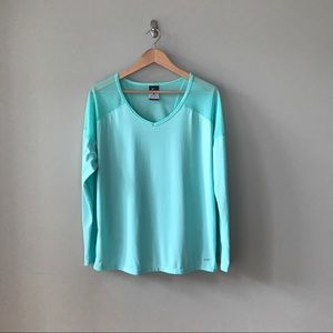 Nike Long Sleeve Teal Work Out Shirt
