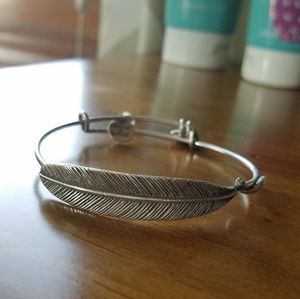Alex and Ani Quill Feather Bangle