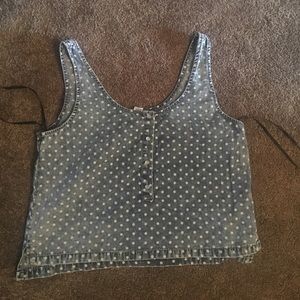 Polka dot crop top