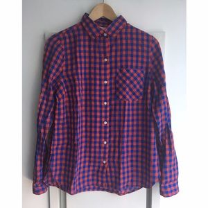 🔥SALE🔥NWT Blue/Red Plaid Shirt