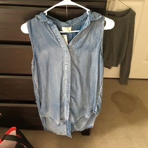 Cute denim top