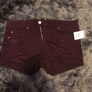 Maroon AE Shorts