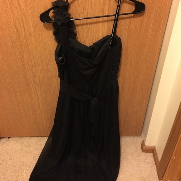 Db Studio One Shoulder Black Bridesmaid 