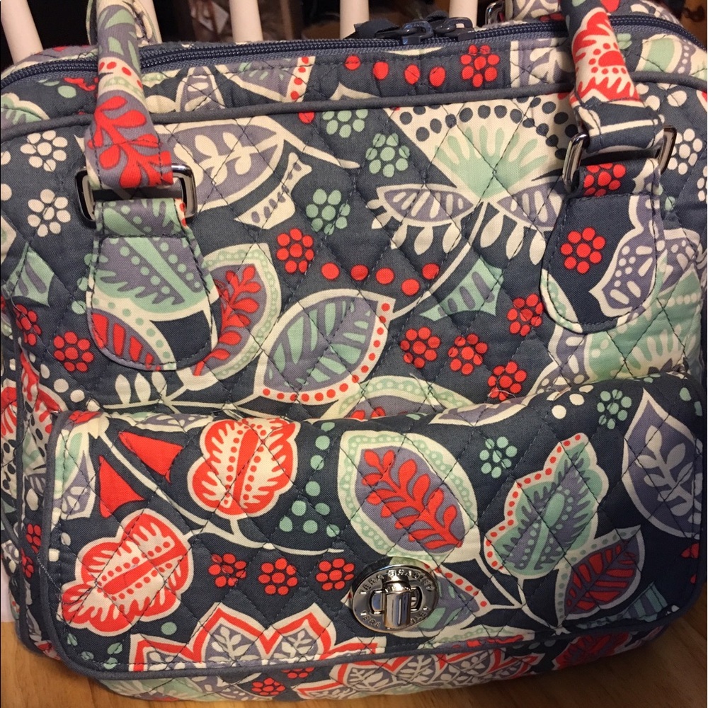 Vera Bradley turn lock purse