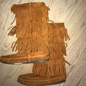 Minnetonka Fringe Boots