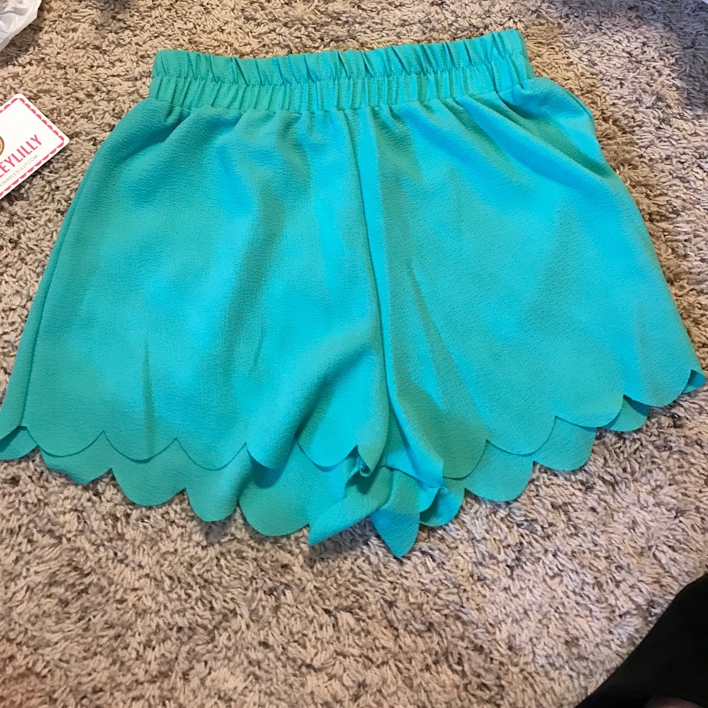 Scalloped shorts
