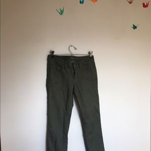 prAna stretchy olive jeans! NWOT