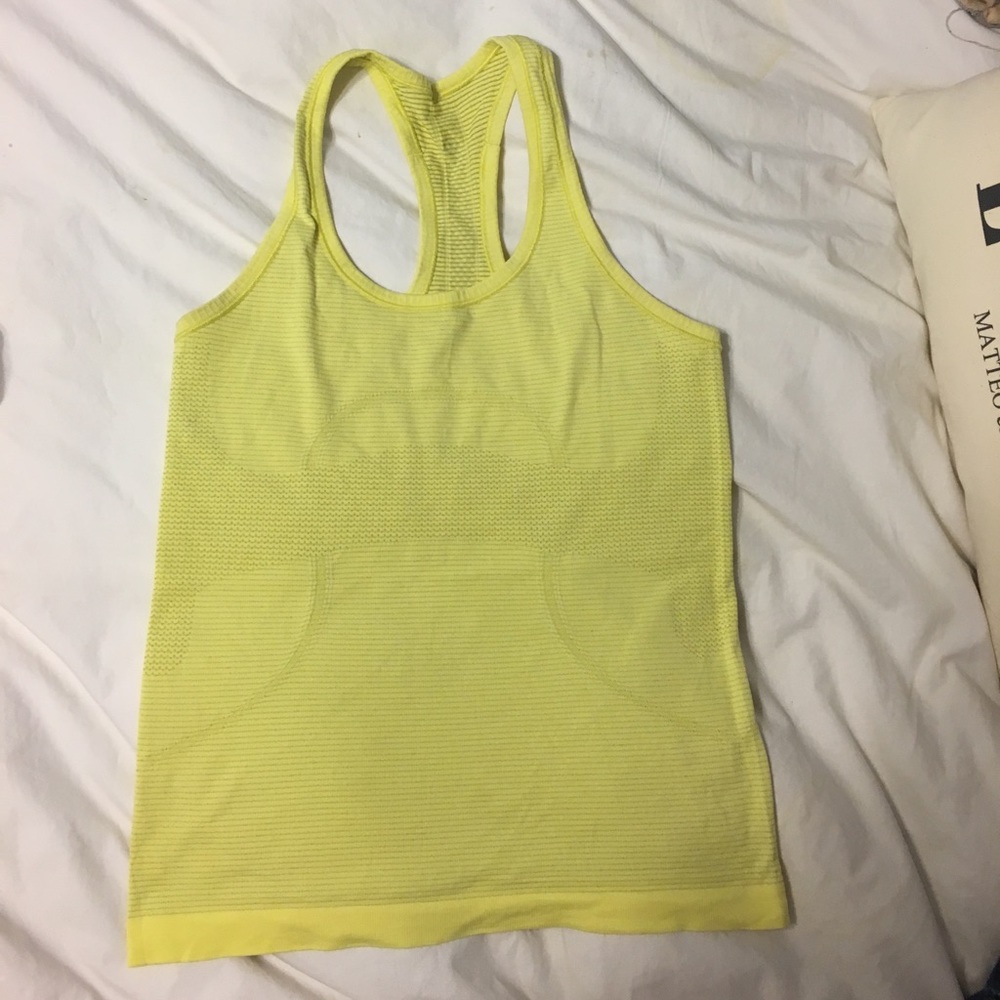 Yellow lululemon top