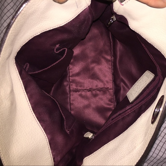 COACH cream/white leather shoulder bag - Picture 3 of 4
