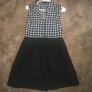 Black and white dress