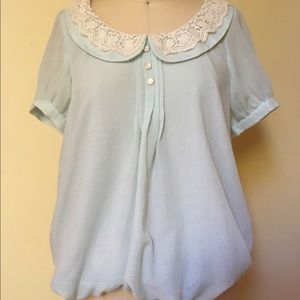 Chelmory Lace Collar Blouse
