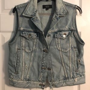 J. Crew Light-wash Denim Vest