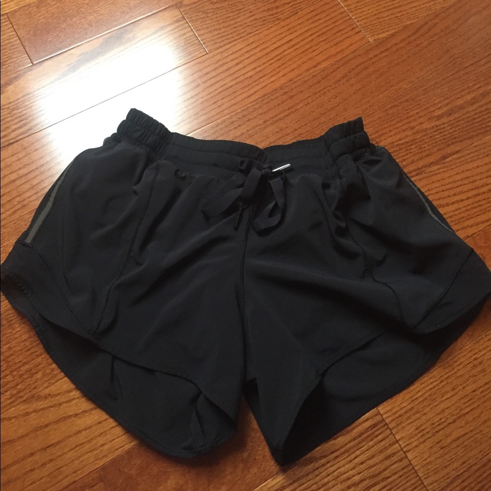 Size 8 Lululemon black shorts