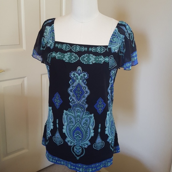 INC International Concepts Tops - Boho print top