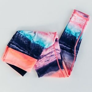LuLuLemon Vibrant Pattern Workout Pants