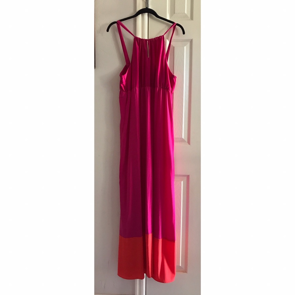 Color block maxi dress
