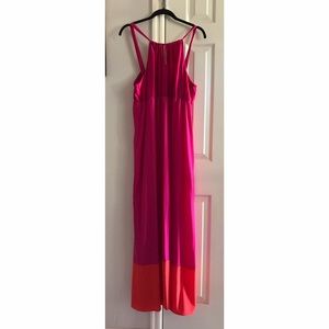 Color block maxi dress