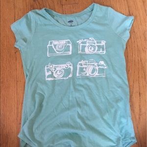 Blue Camera Tee