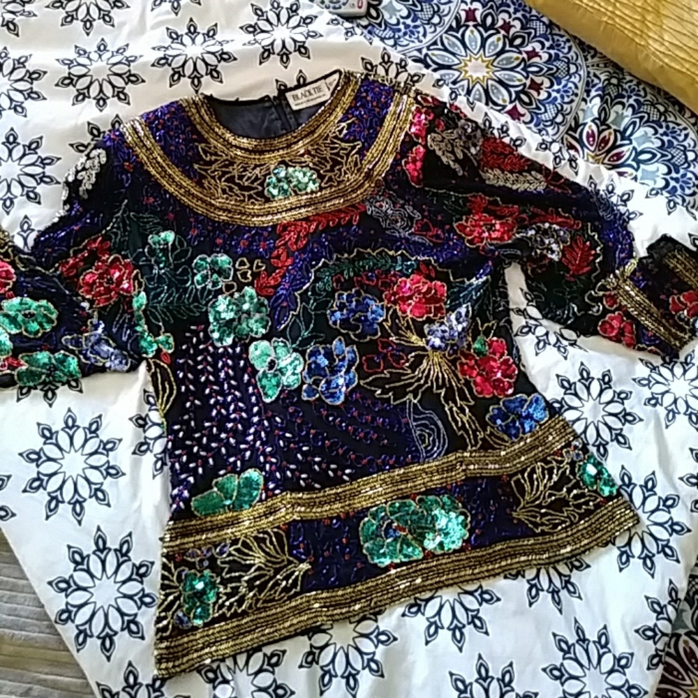 Vintage Sequined blouse