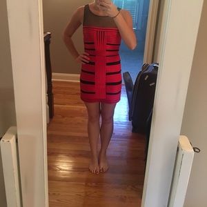 Bcbg black and red bandage dress never worn!