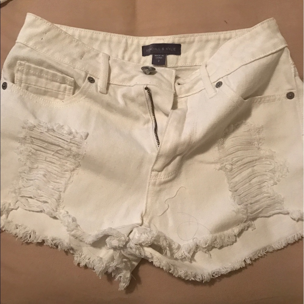 Kendall and Kylie jean shorts.