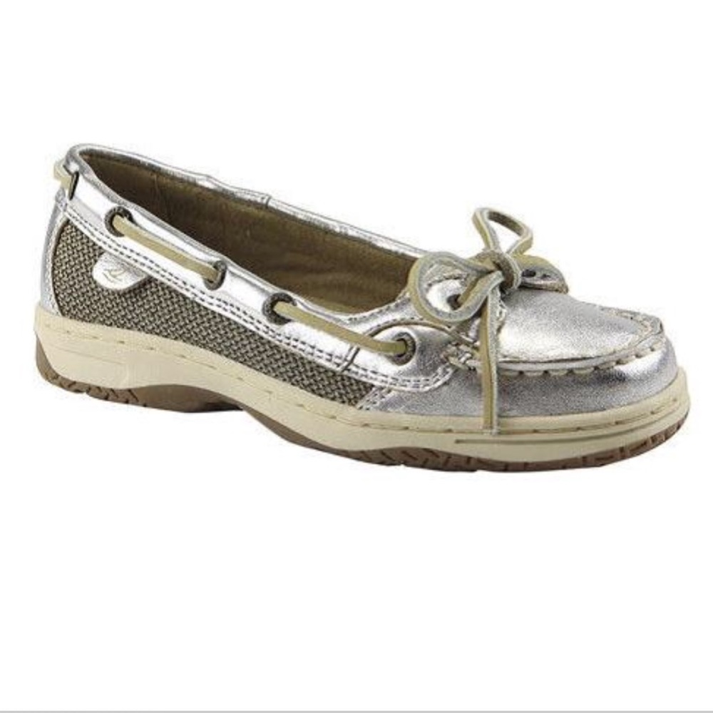 EUC Sperry Topsider Angelfish Pewter Shoes