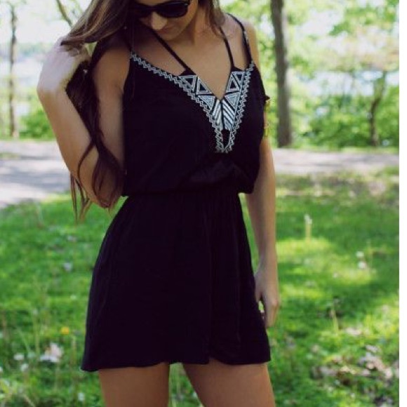 NWOT! Black Romper - Picture 2 of 4