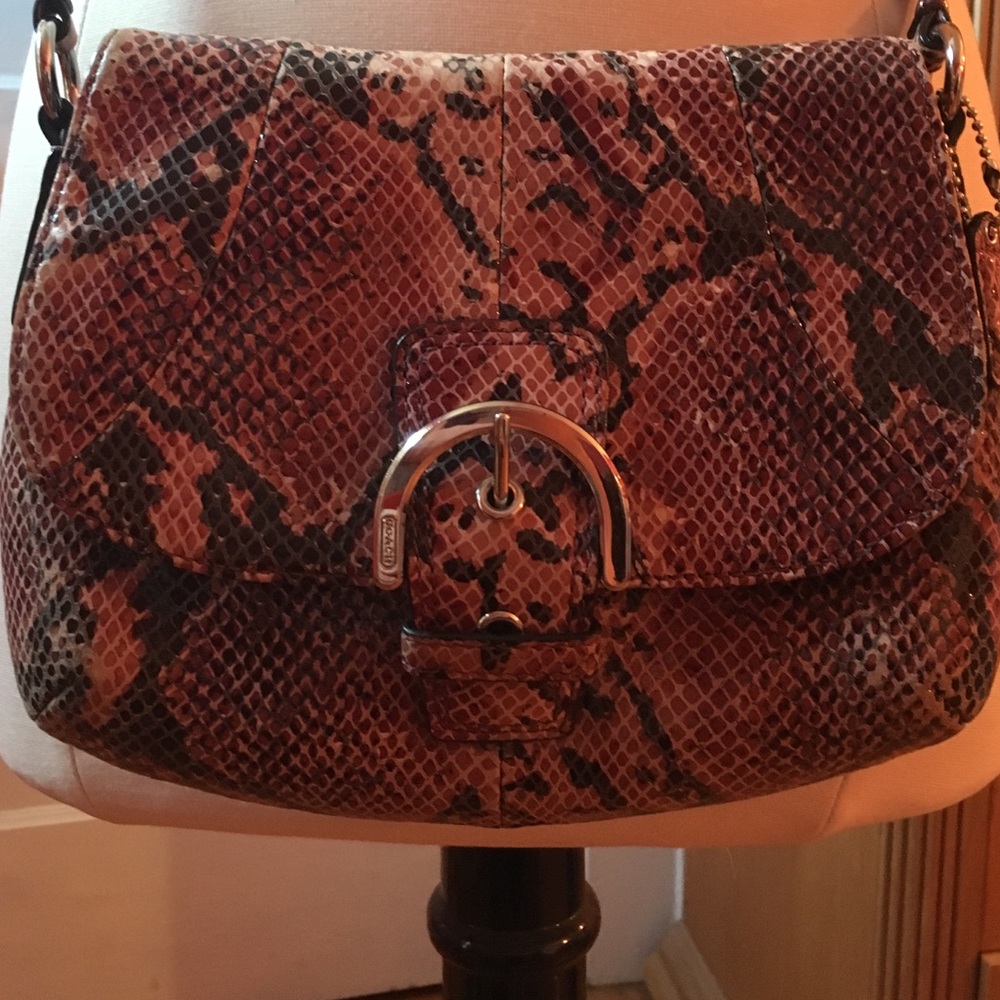 Purple Python Coach Bag - Picture 2 of 5