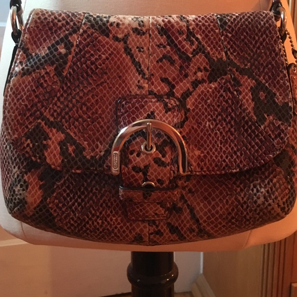 Purple Python Coach Bag - Picture 2 of 5