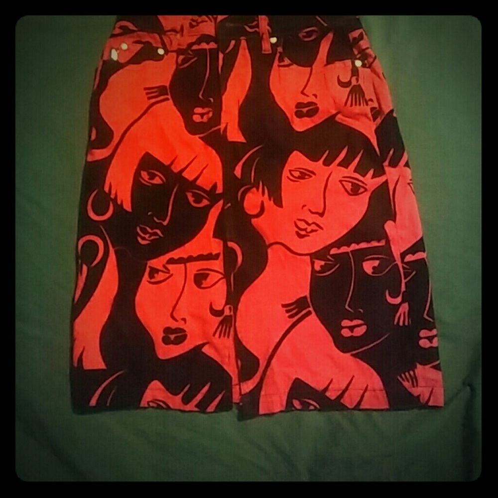 Vintage Knee length pencil Skirt