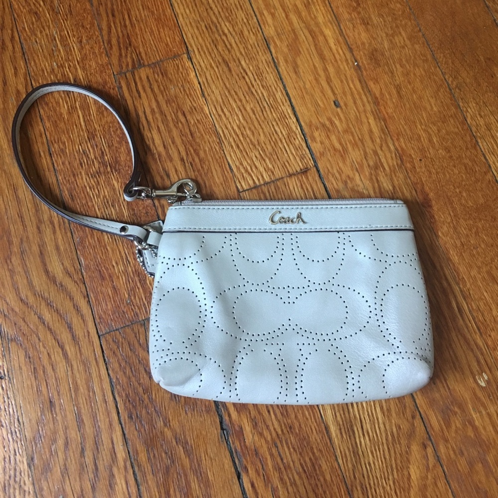 Coach Leather Wristlet - Picture 1 of 4